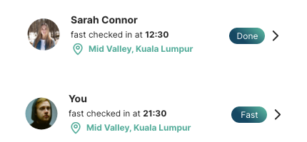Daily check-in