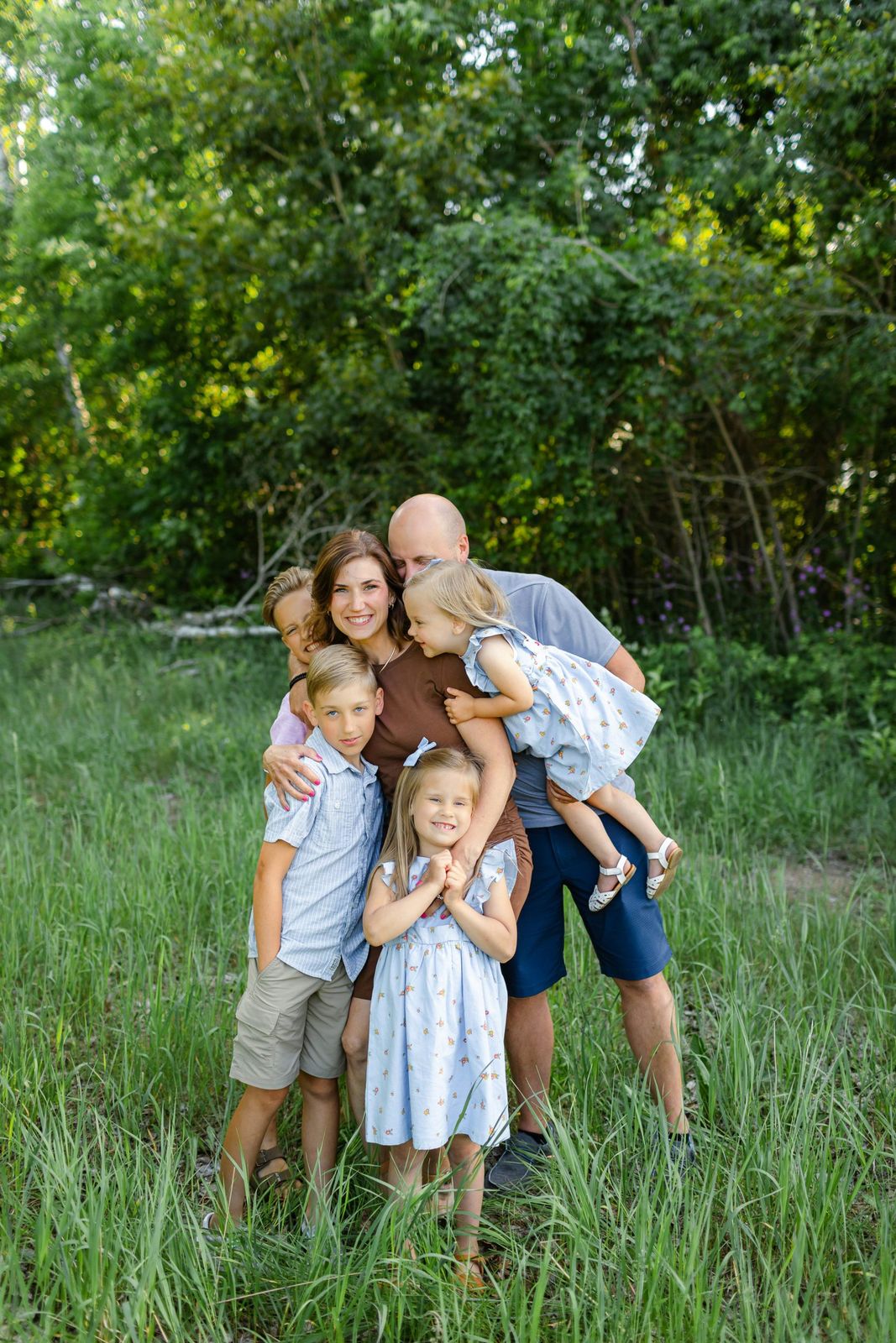 Family enjoying time outdoors